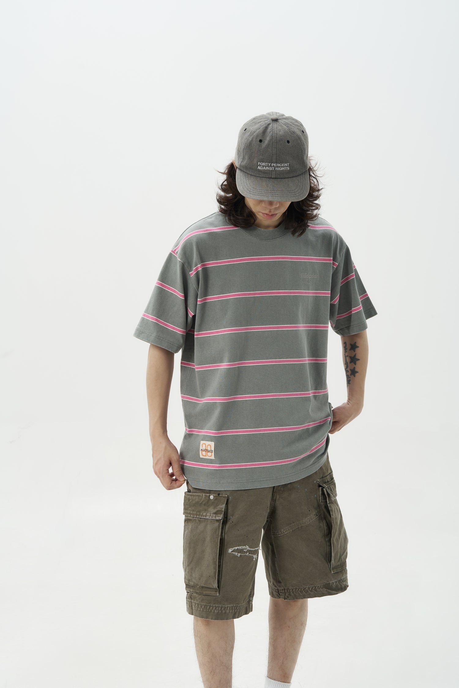 MU370 Washed Stripe Tee