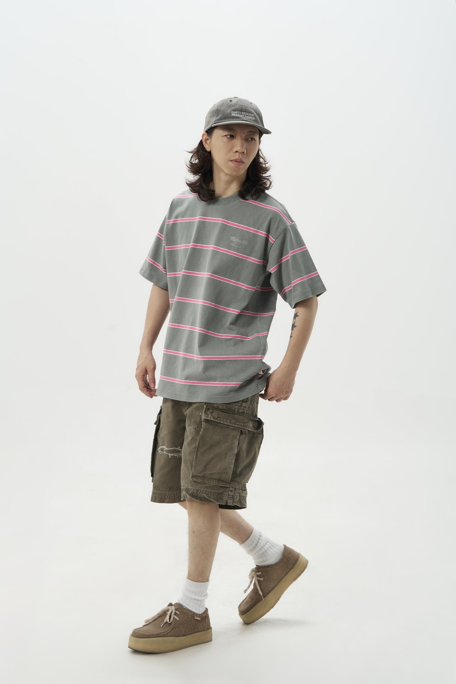 MU370 Washed Stripe Tee