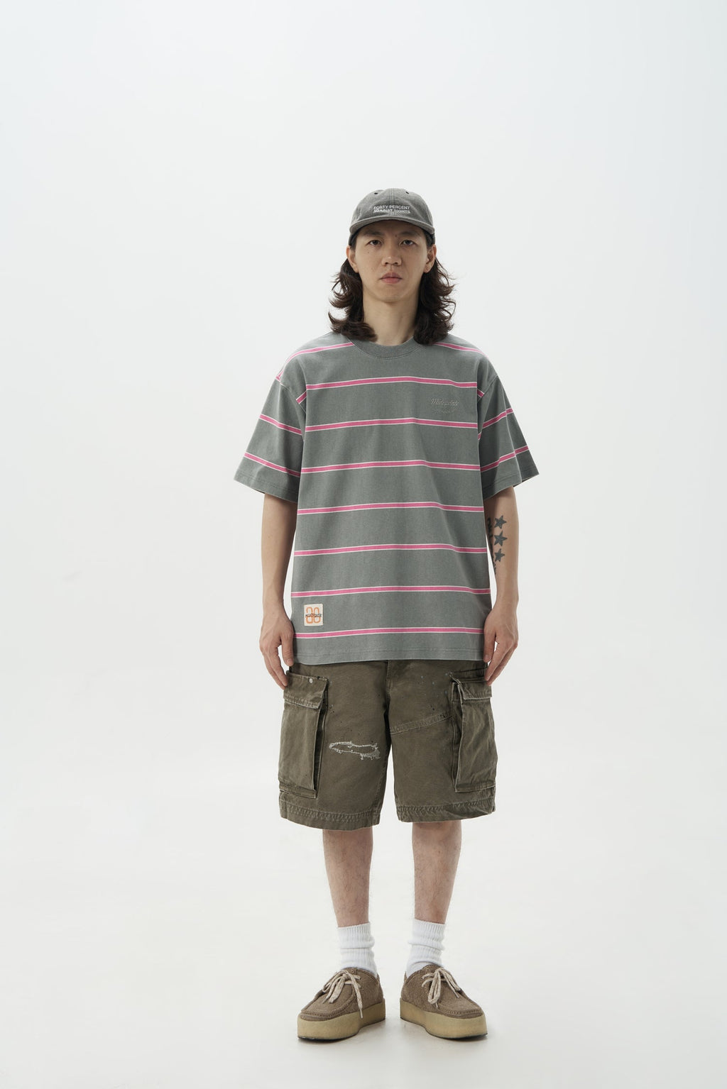 MU370 Washed Stripe Tee
