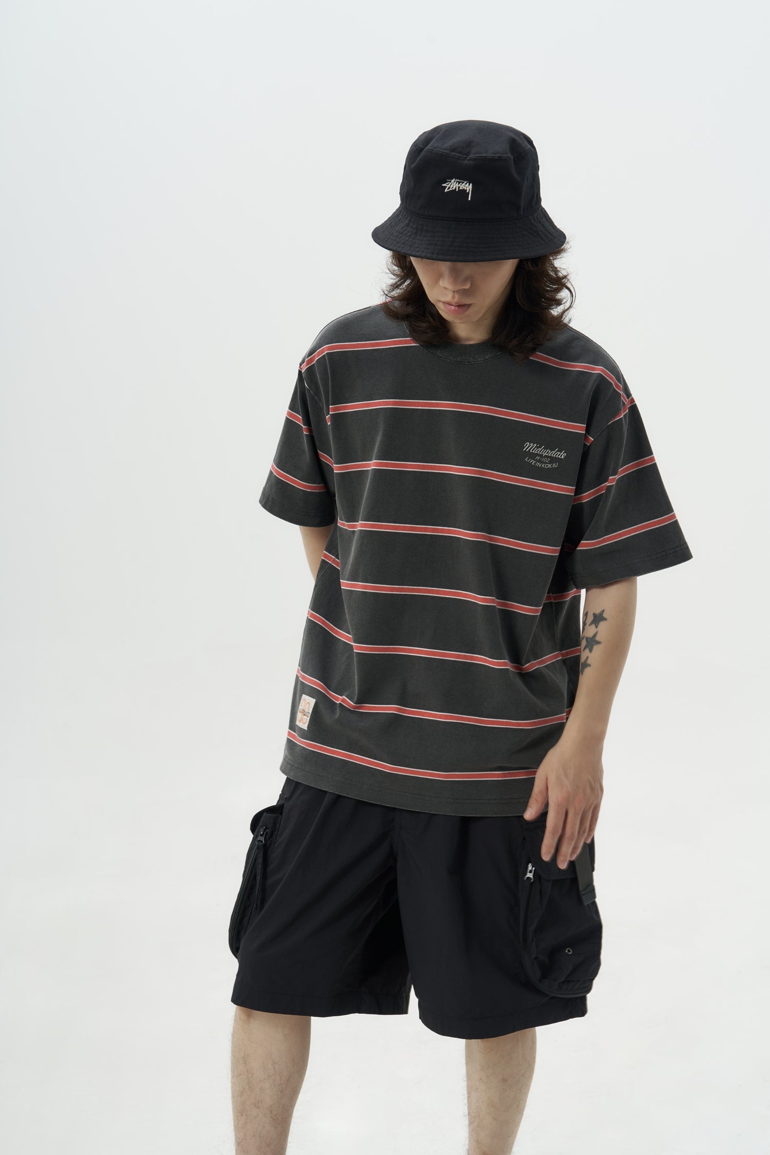 MU370 Washed Stripe Tee