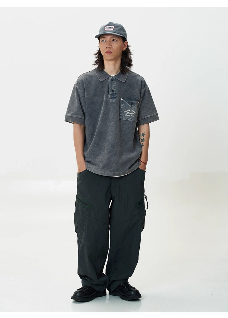 MU348 Acid Wash Polo