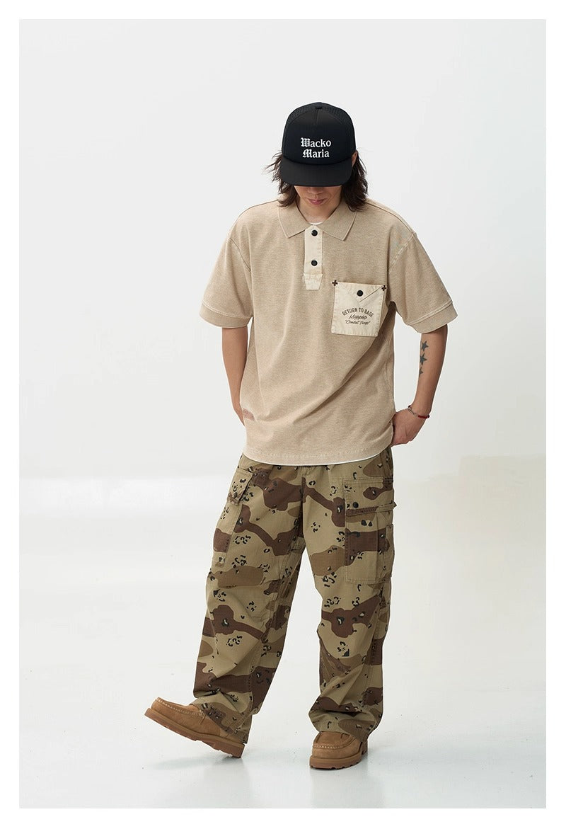 MU348 Acid Wash Polo