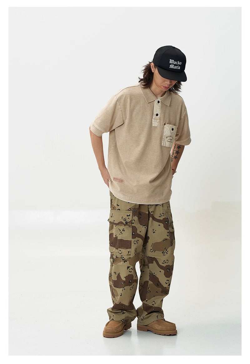 MU348 Acid Wash Polo