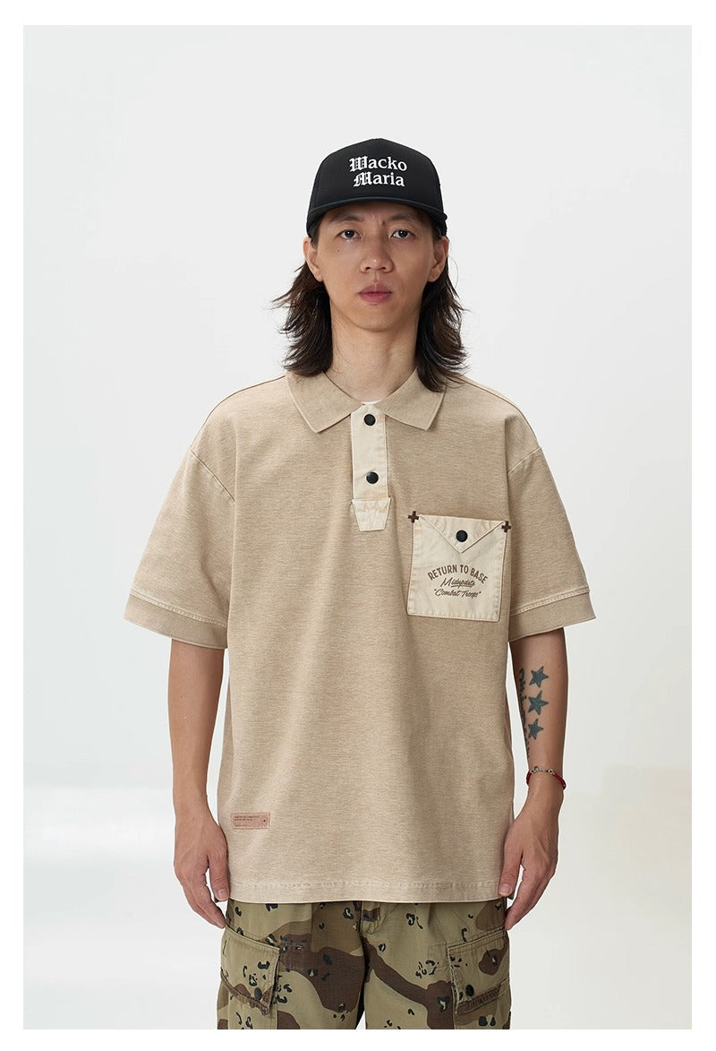 MU348 Acid Wash Polo