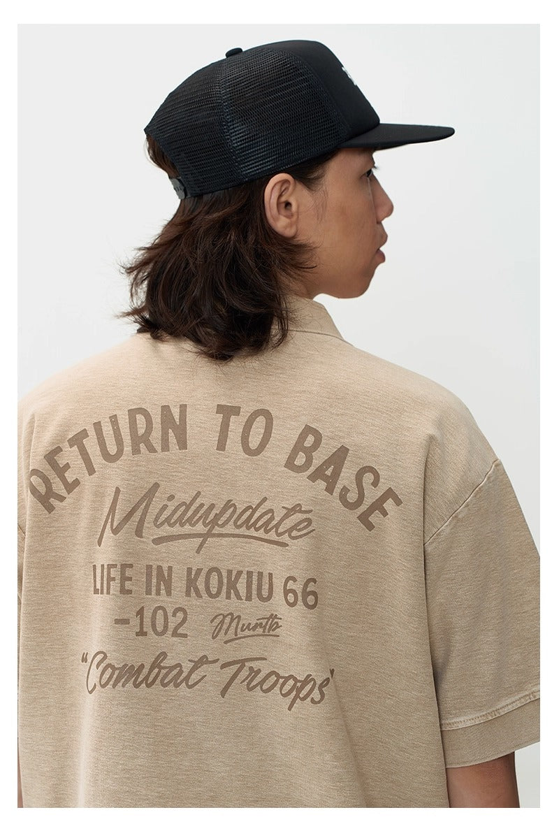 MU348 Acid Wash Polo
